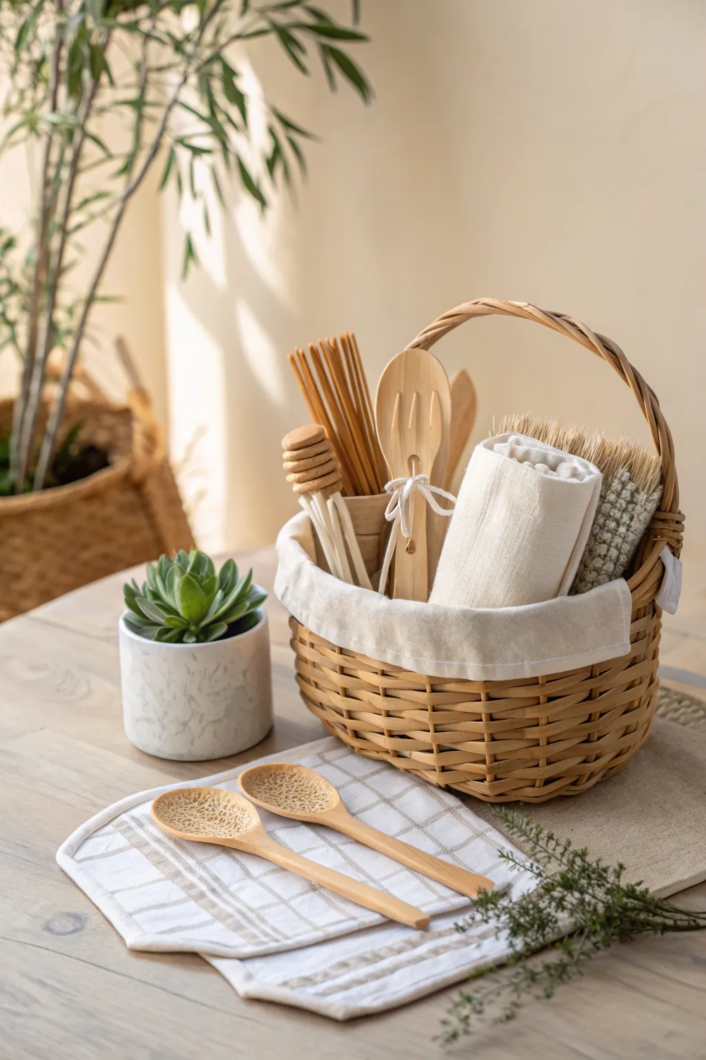 Embrace sustainable living with this eco-friendly gift basket, a perfect blend of style and consciousness.