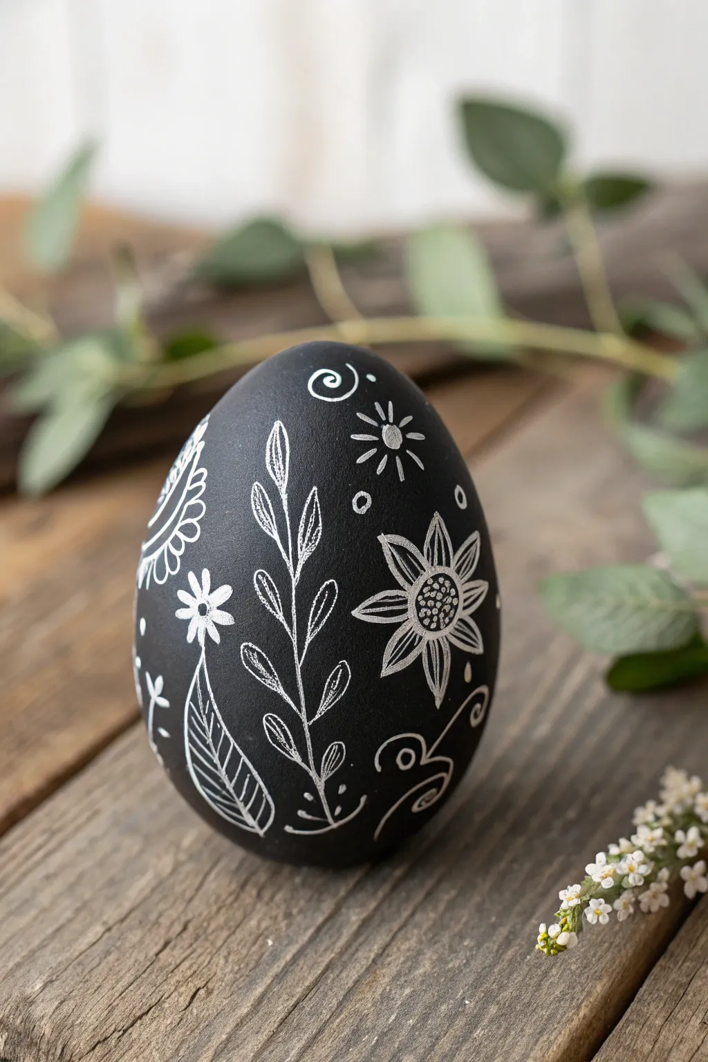 Reinvent your Easter eggs with chic chalkboard paint for endless creative possibilities!