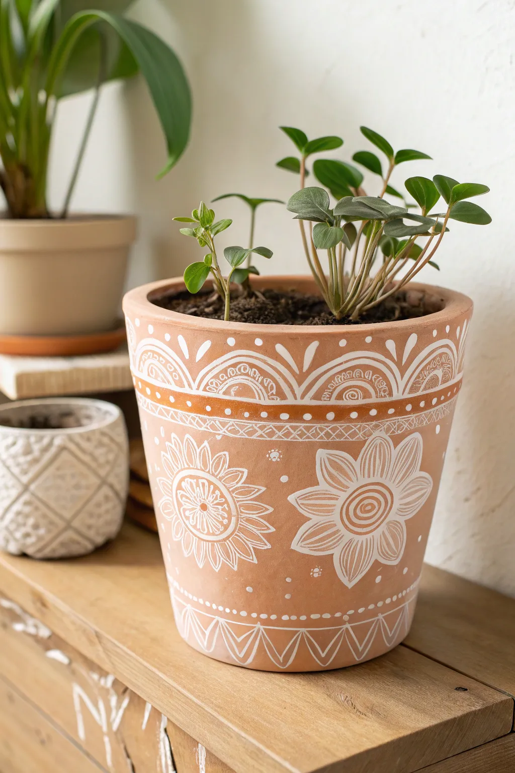 Crafted with love: A personalized plant pot to cherish family memories and watch them grow.