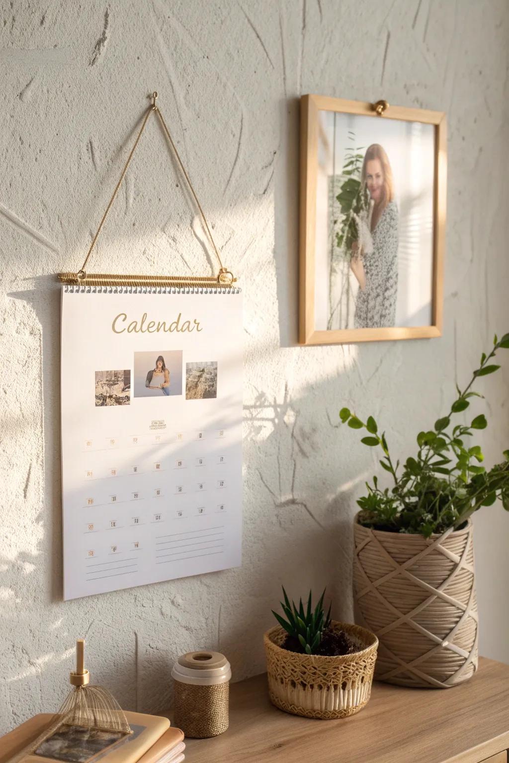 Capture the essence of your cherished moments with a customized calendar, where simplicity meets elegance.