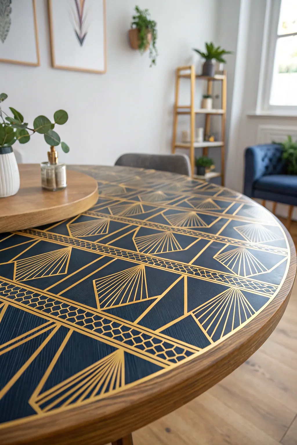 Transform your space with a touch of Art Deco elegance! Dive into DIY with this bold, geometric table top design.