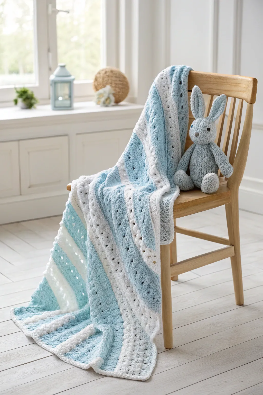 Wrap your little one in love with this charming crochet blanket set, perfect for a thoughtful gift.