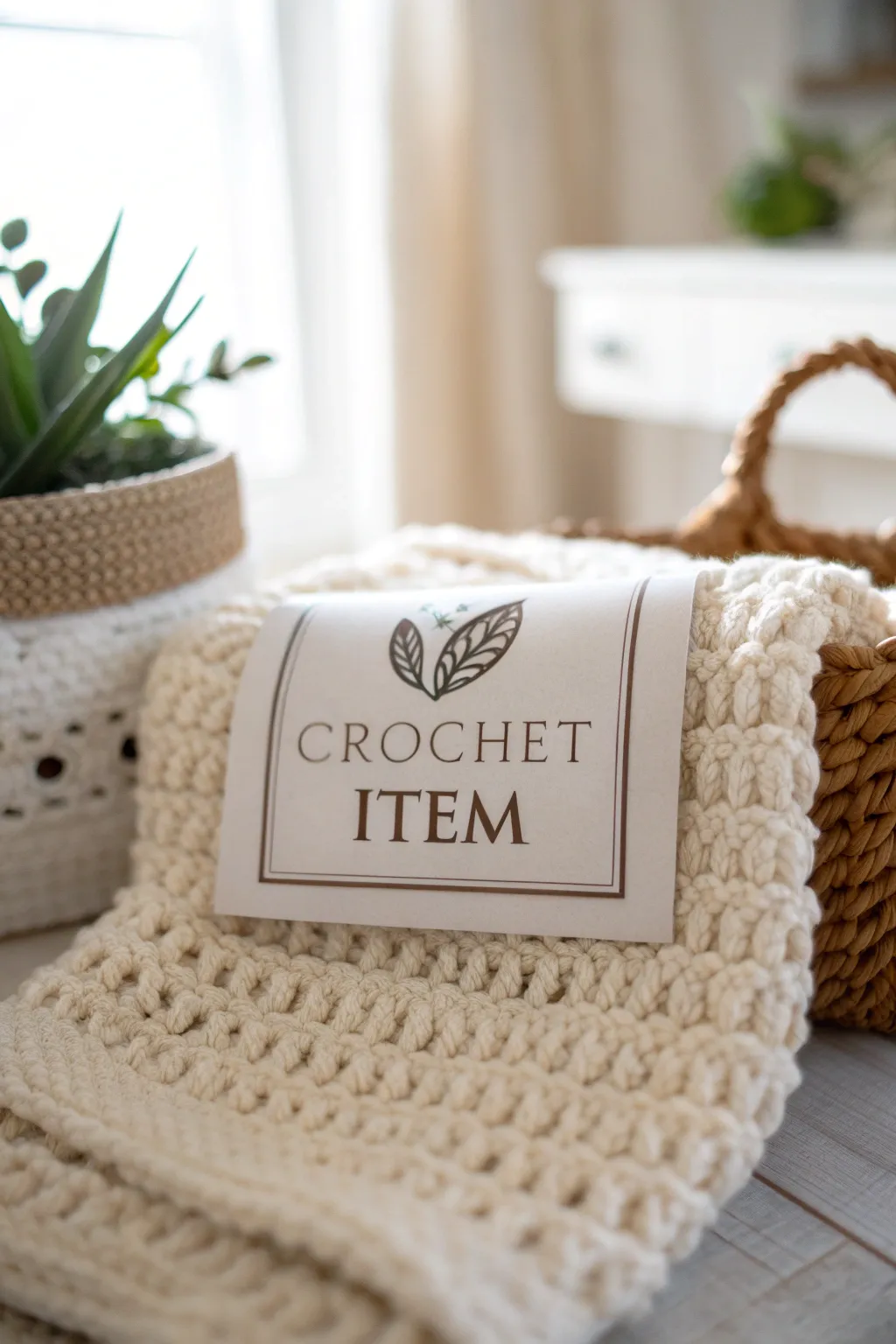 Elevate your crochet creations with the elegance of heat transfer vinyl labels.