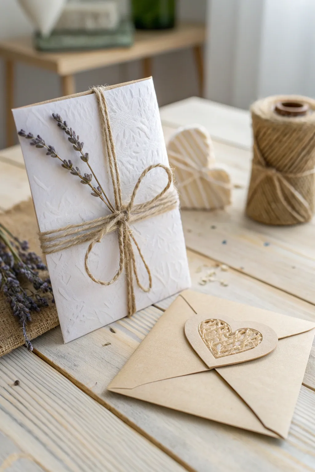 Eco-friendly elegance: Craft a heartfelt Valentine's card with recycled materials.