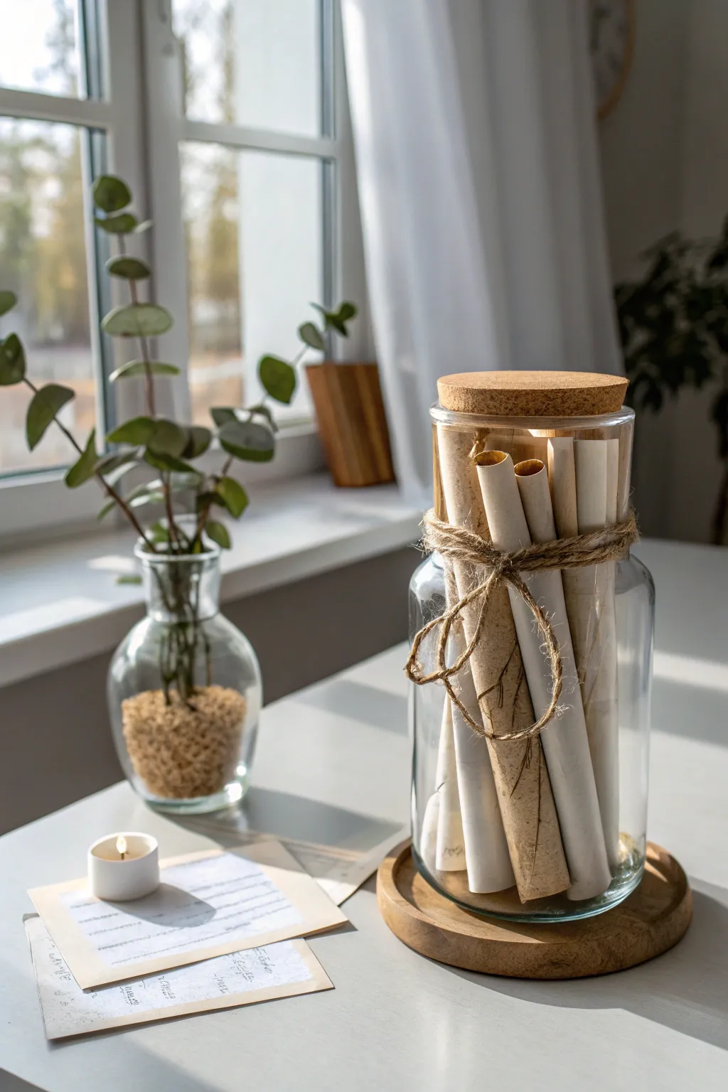 Capture your love story one letter at a time with this charming date night jar.