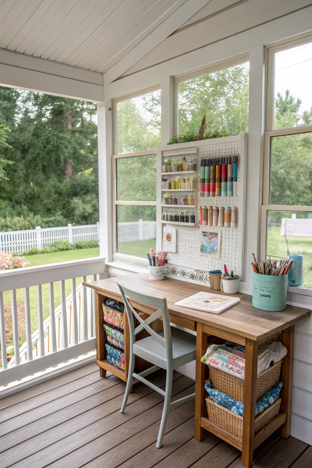 A craft corner for endless creative projects.