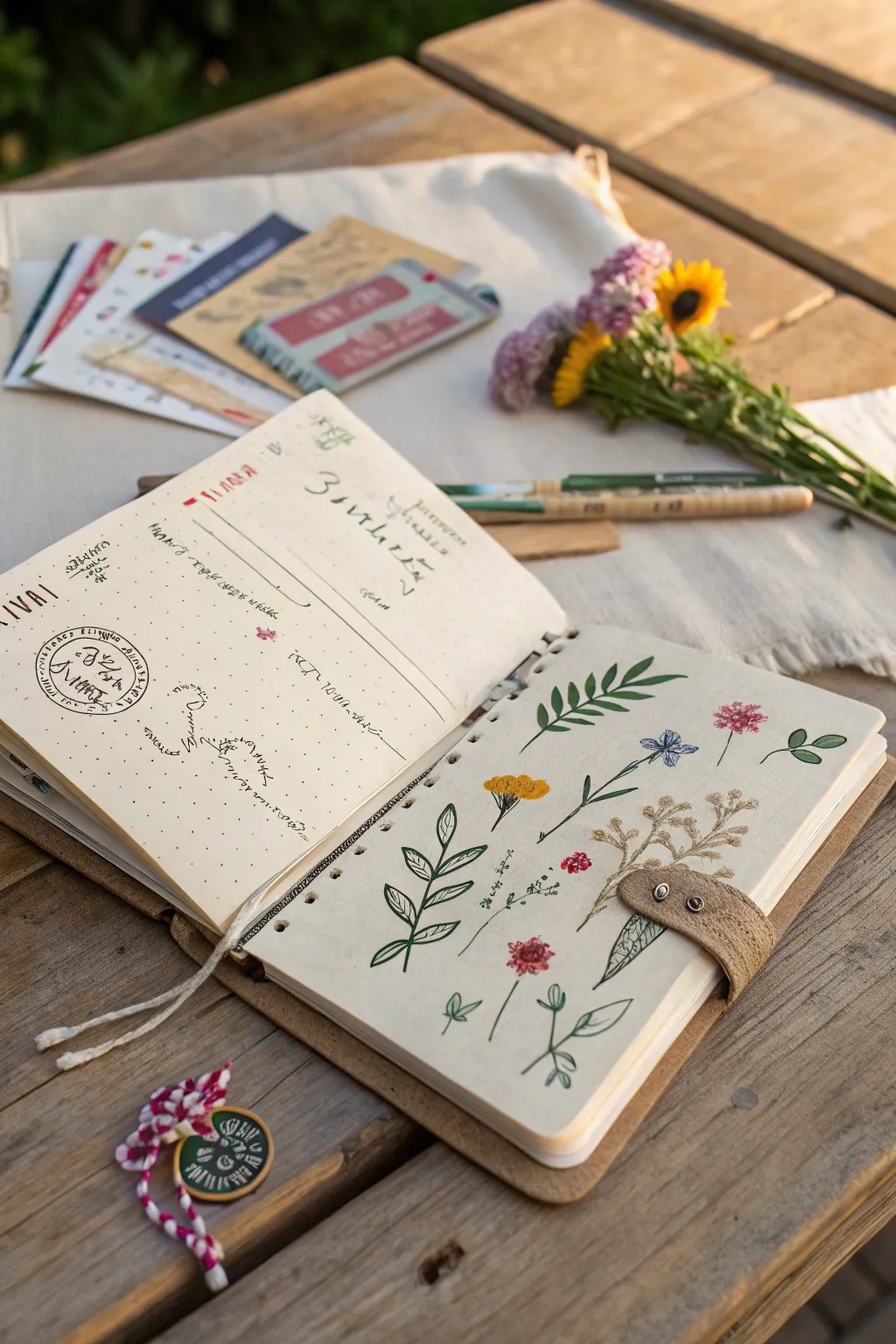 Capture your journeys with a touch of elegance in a DIY travel journal.