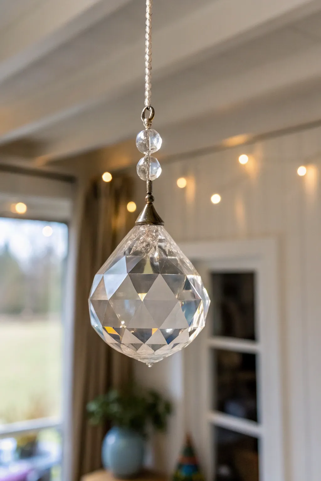 Add a touch of floating elegance to your holiday decor with stunning crystal ornaments.