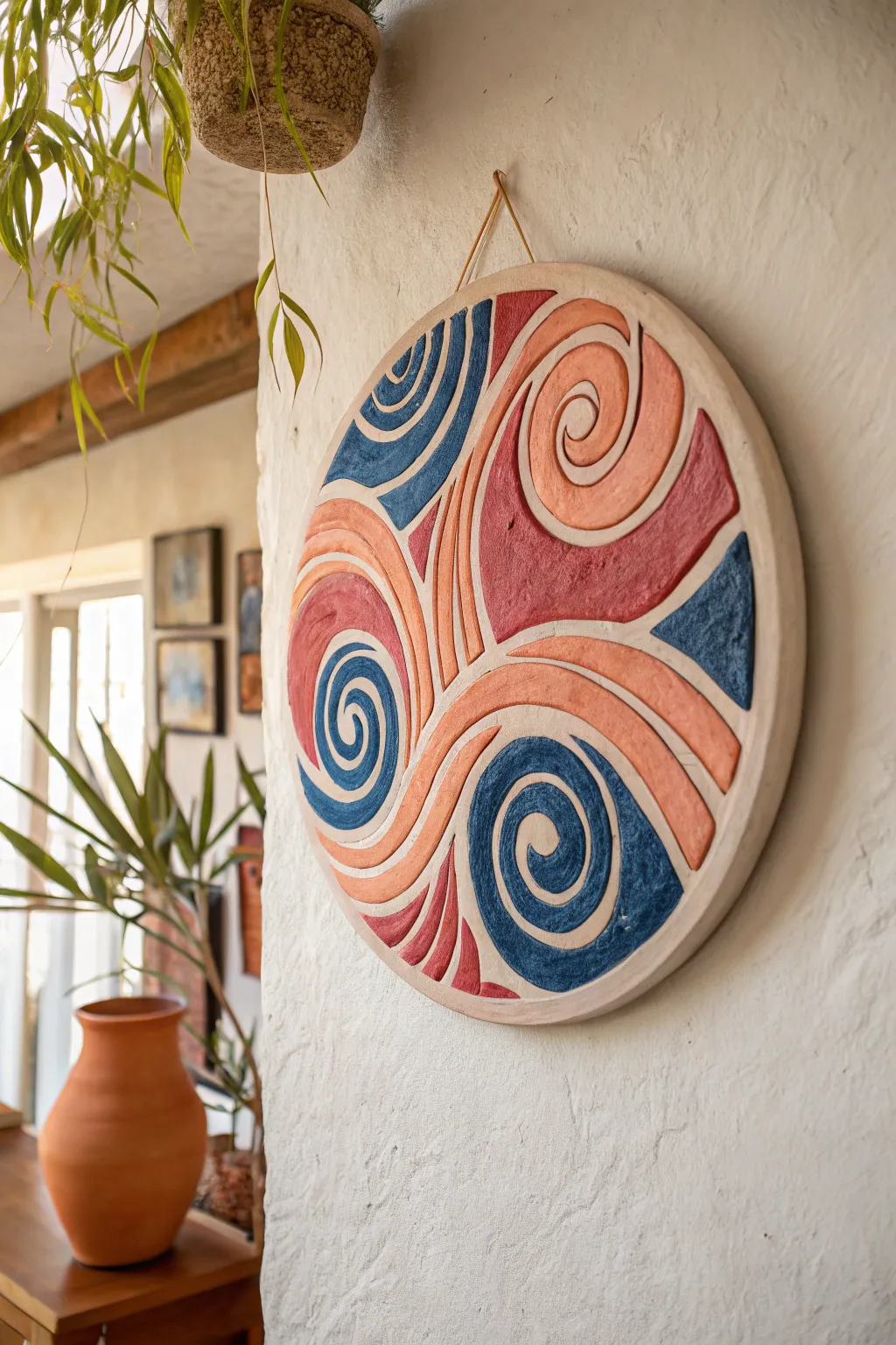 Elevate your space with vibrant, handcrafted clay art that blends minimalism with a touch of boho charm.