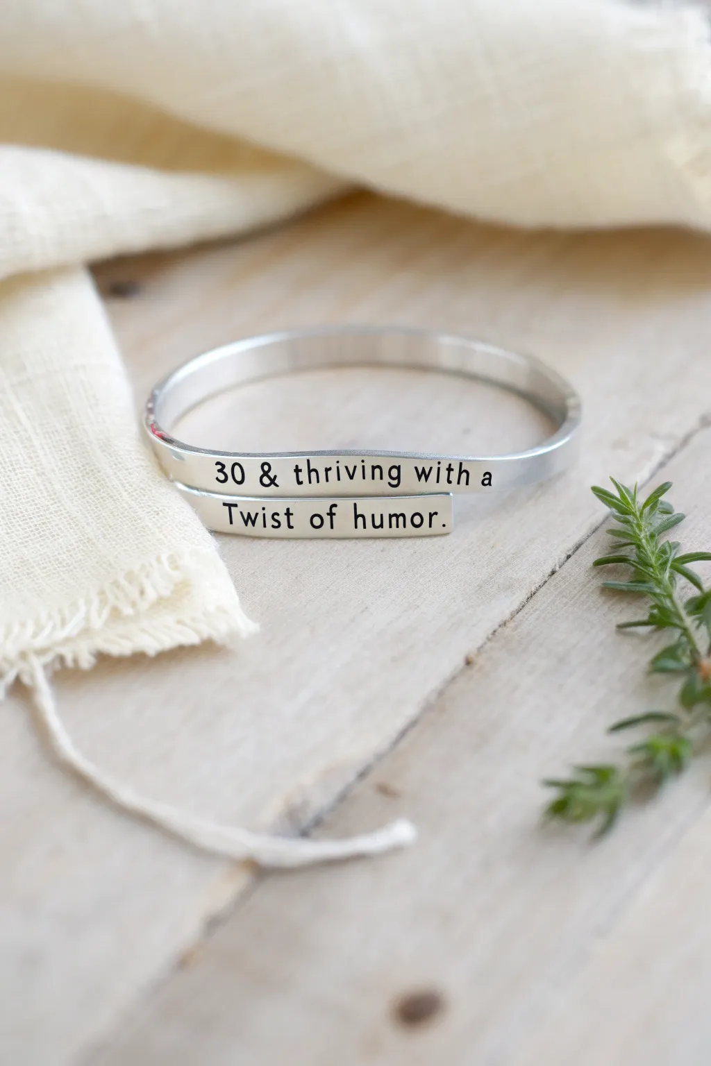 Celebrate the big 3-0 with a dash of humor and elegance. #30thBirthdayGift