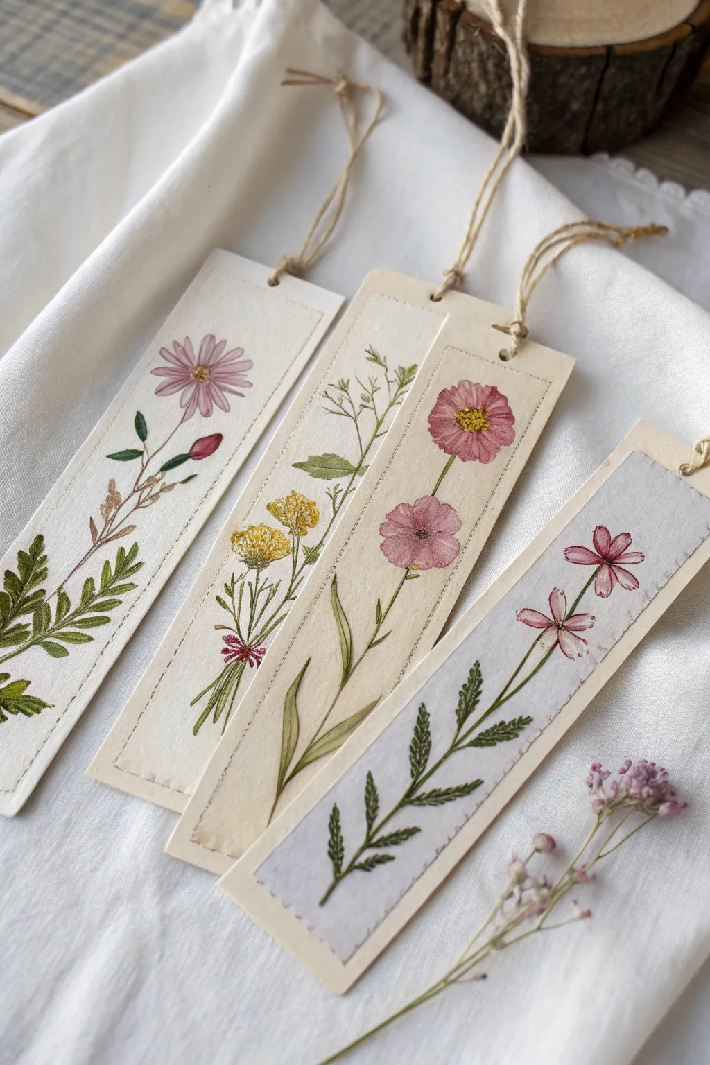Elevate your reading experience with these handcrafted floral bookmarks, blending elegance with a touch of nature.