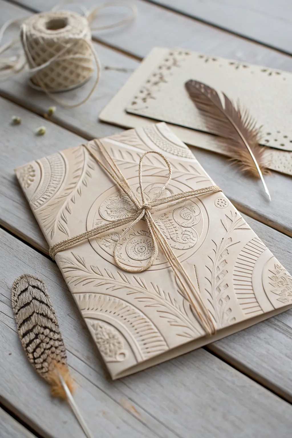 Crack the code and set the stage for mystery with these artisanal invitations.