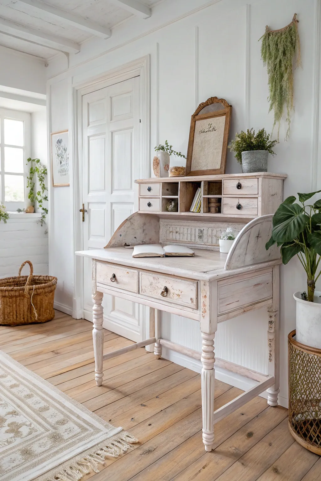 Bring a touch of nostalgia to your space with this charming, vintage-style desk makeover.