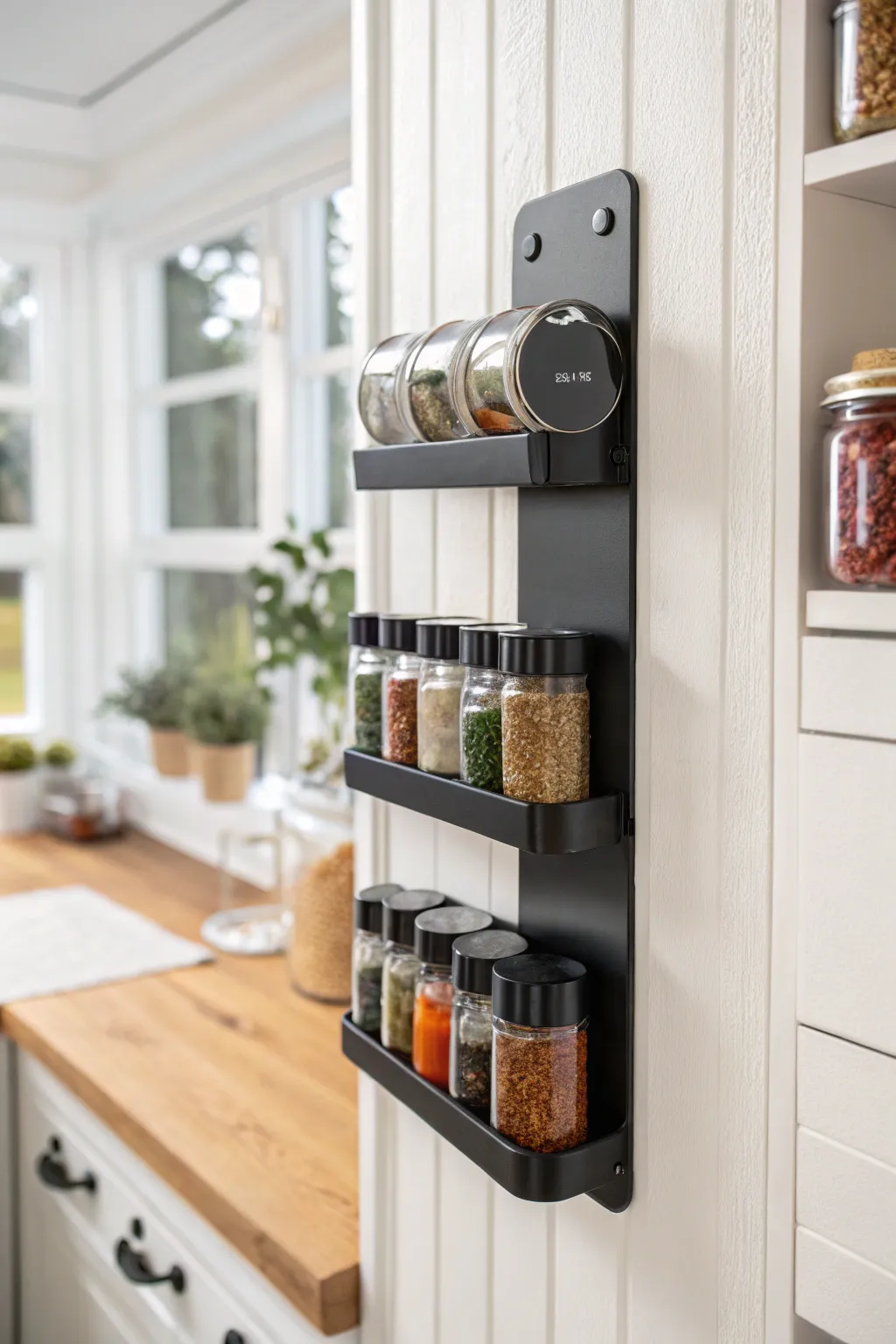 Elevate your pantry game with a chic magnetic spice rack—style meets functionality!