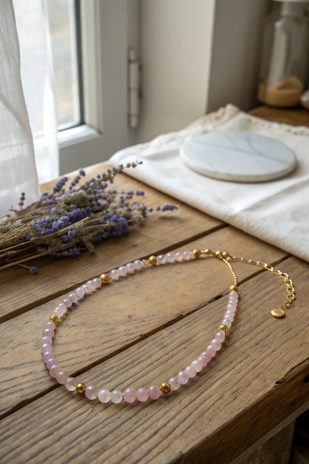 Craft your own Renaissance-inspired charm with this beautifully handmade beaded necklace.