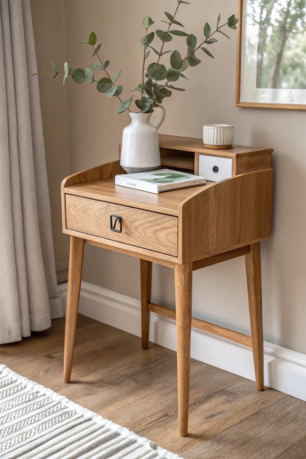 Transform old into gold: Discover the beauty of repurposed elegance with this dual desk nightstand!