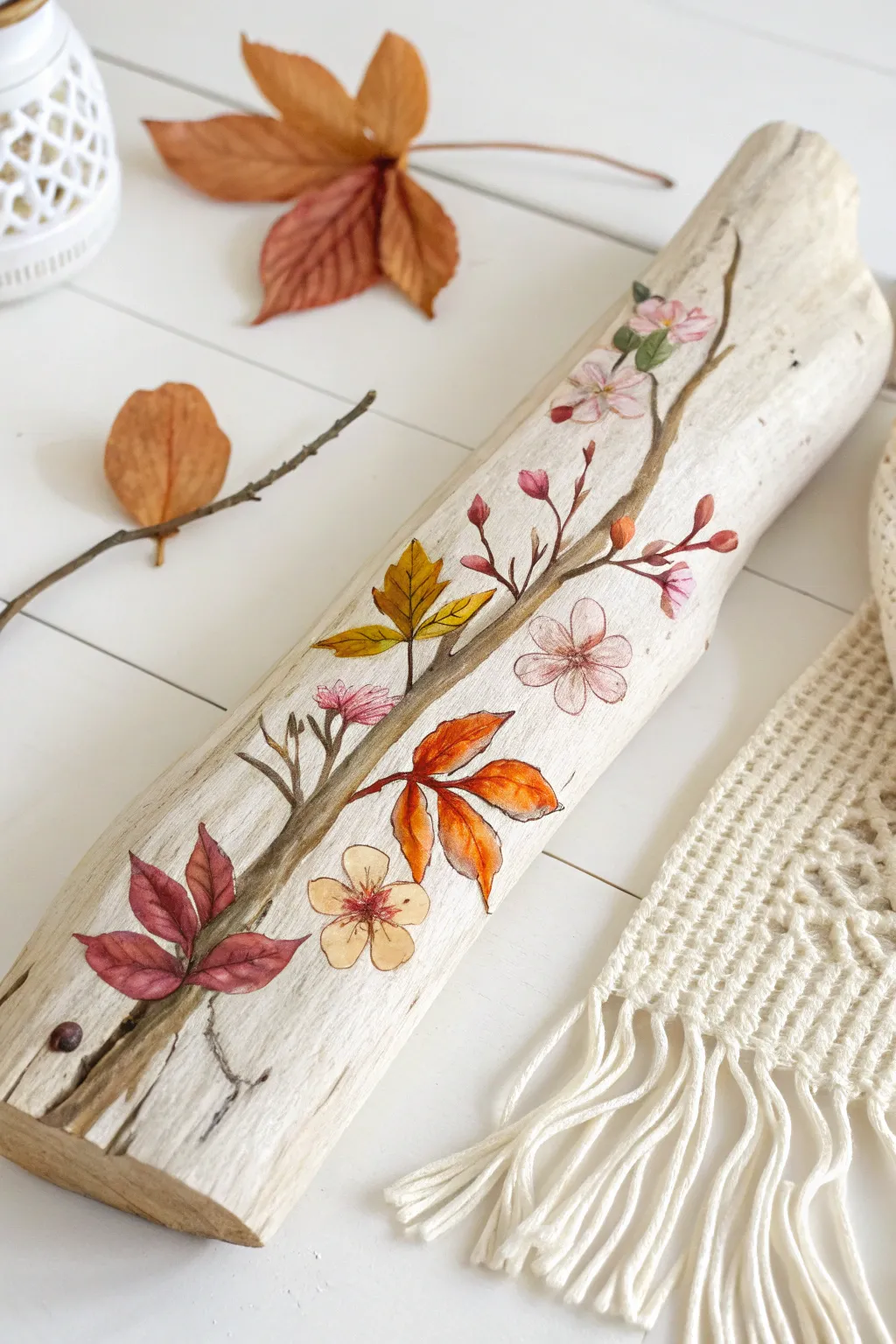 Embrace the changing seasons with beautifully crafted driftwood art that breathes life into your space.