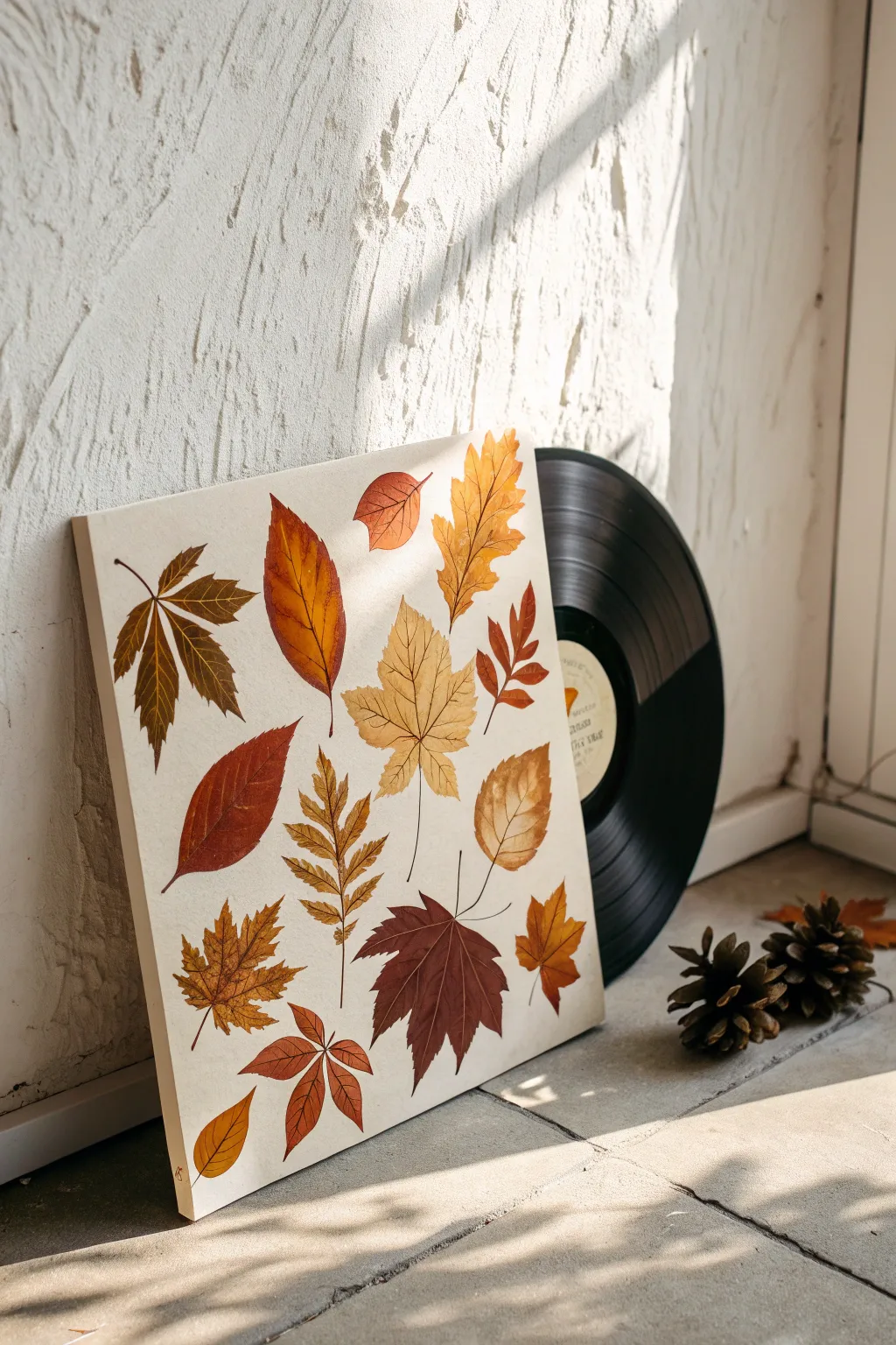 Capture the essence of autumn with minimalist elegance—perfect for your seasonal album cover.