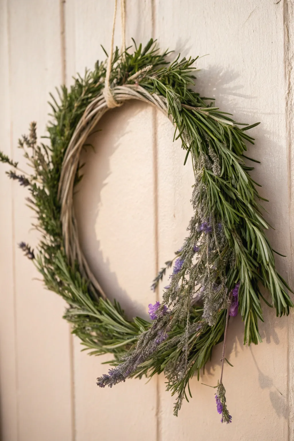 Embrace simplicity and natural beauty with this handcrafted herb wreath—perfect for adding a touch of calm to any space.