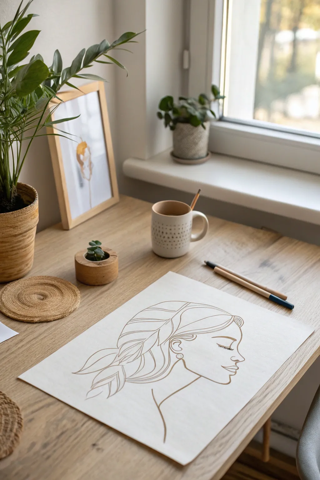 Embrace the art of simplicity with continuous line drawings—where every curve tells a story.