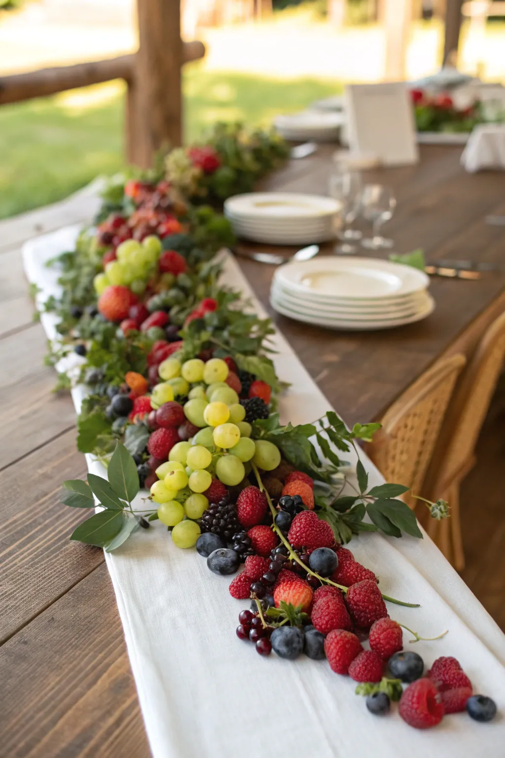 A fruit garland that adds a whimsical touch to any setting.