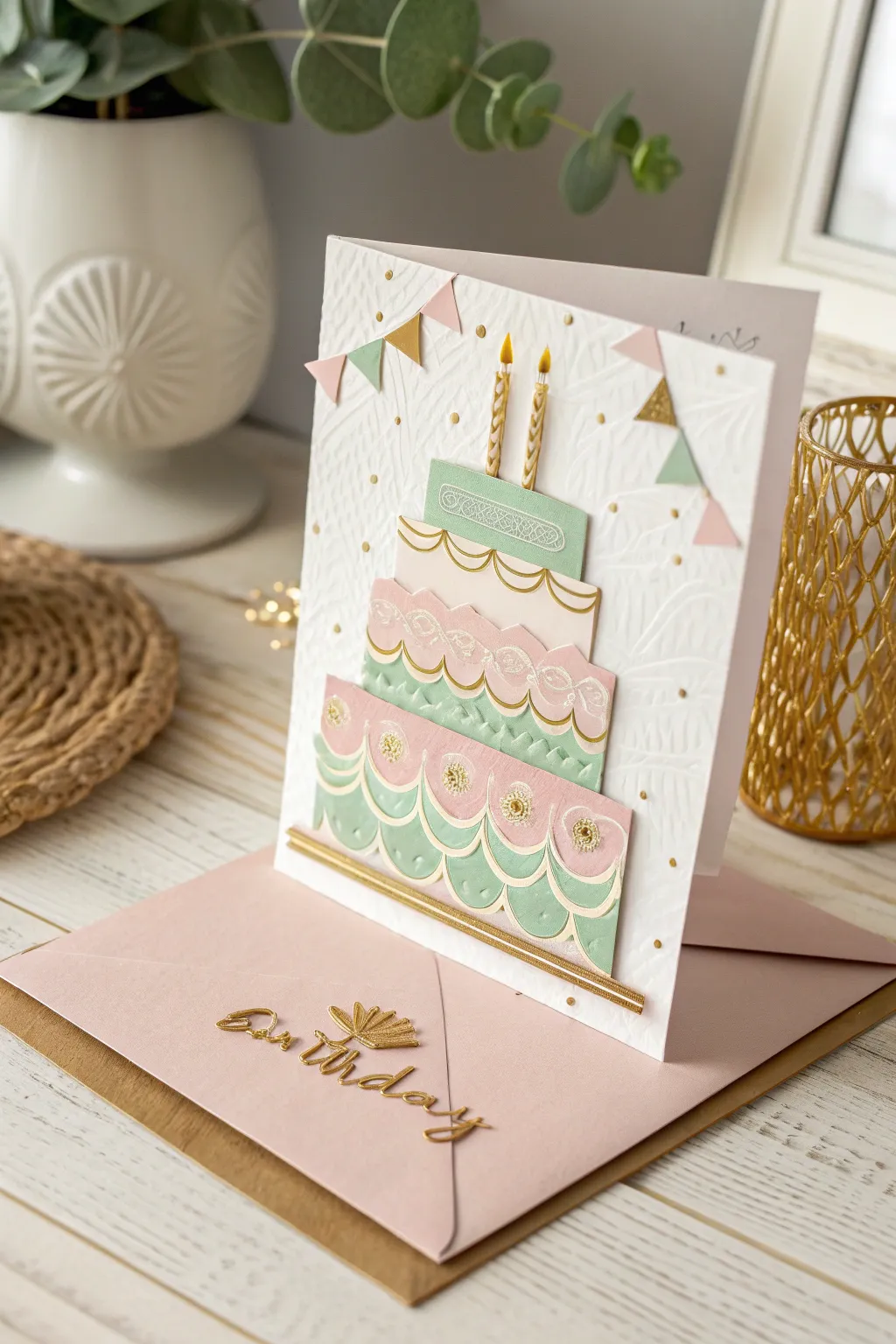 Discover the art of simplicity with layered paper birthday cards, where elegance meets handcrafted beauty.