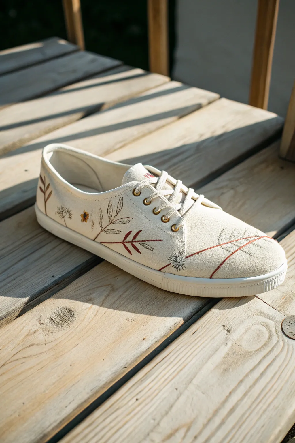 Embrace simplicity with minimalist embroidered shoes, where less truly becomes more.