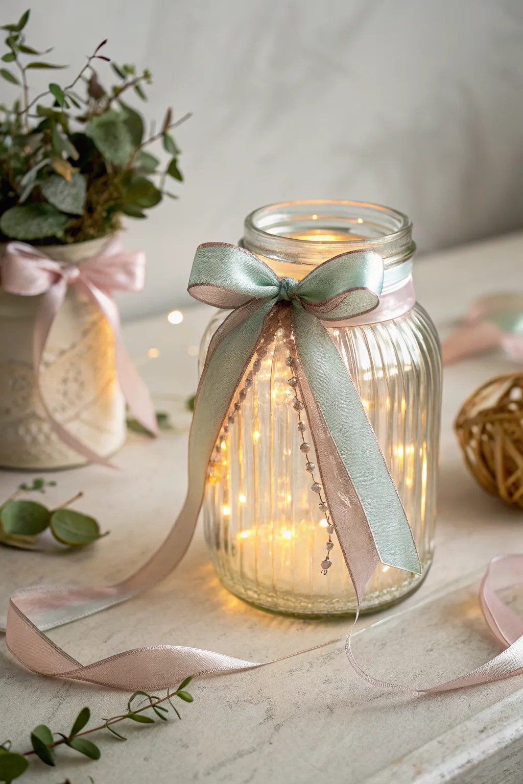 Embrace the magic of simplicity with charming ribbons and bows.