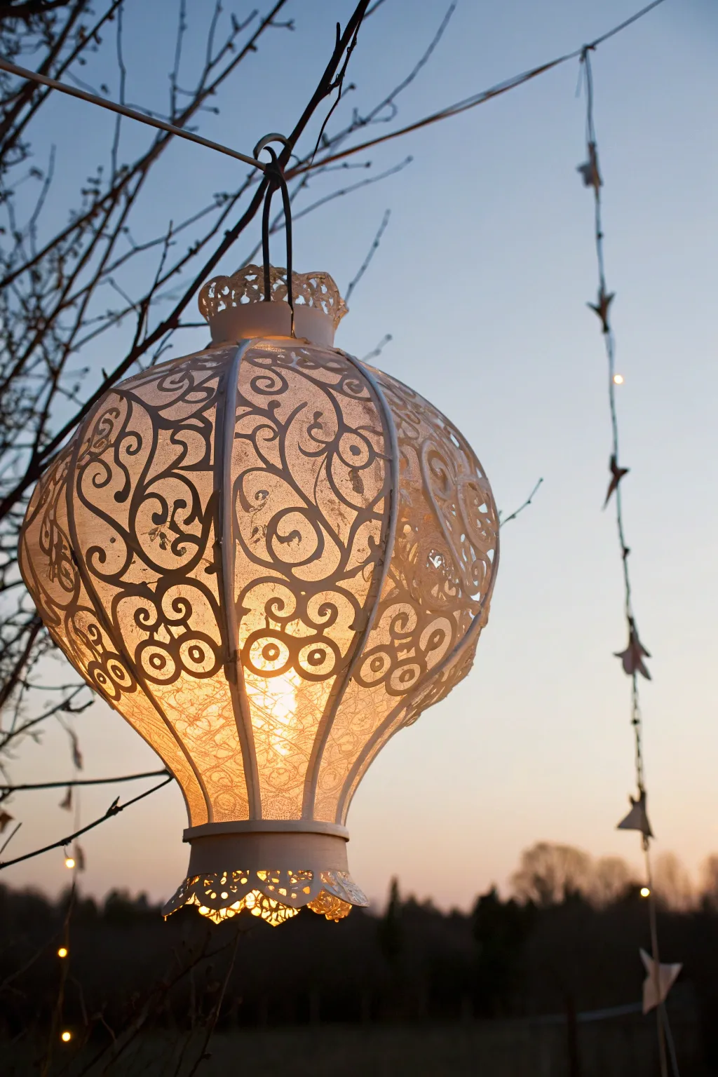 Illuminate your evenings with the enchanting glow of Moulin Rouge-inspired paper lanterns. Perfect for adding a touch of theatrical elegance to your outdoor space.