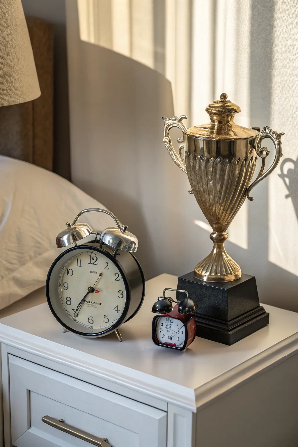 An always late trophy for the perpetually tardy.