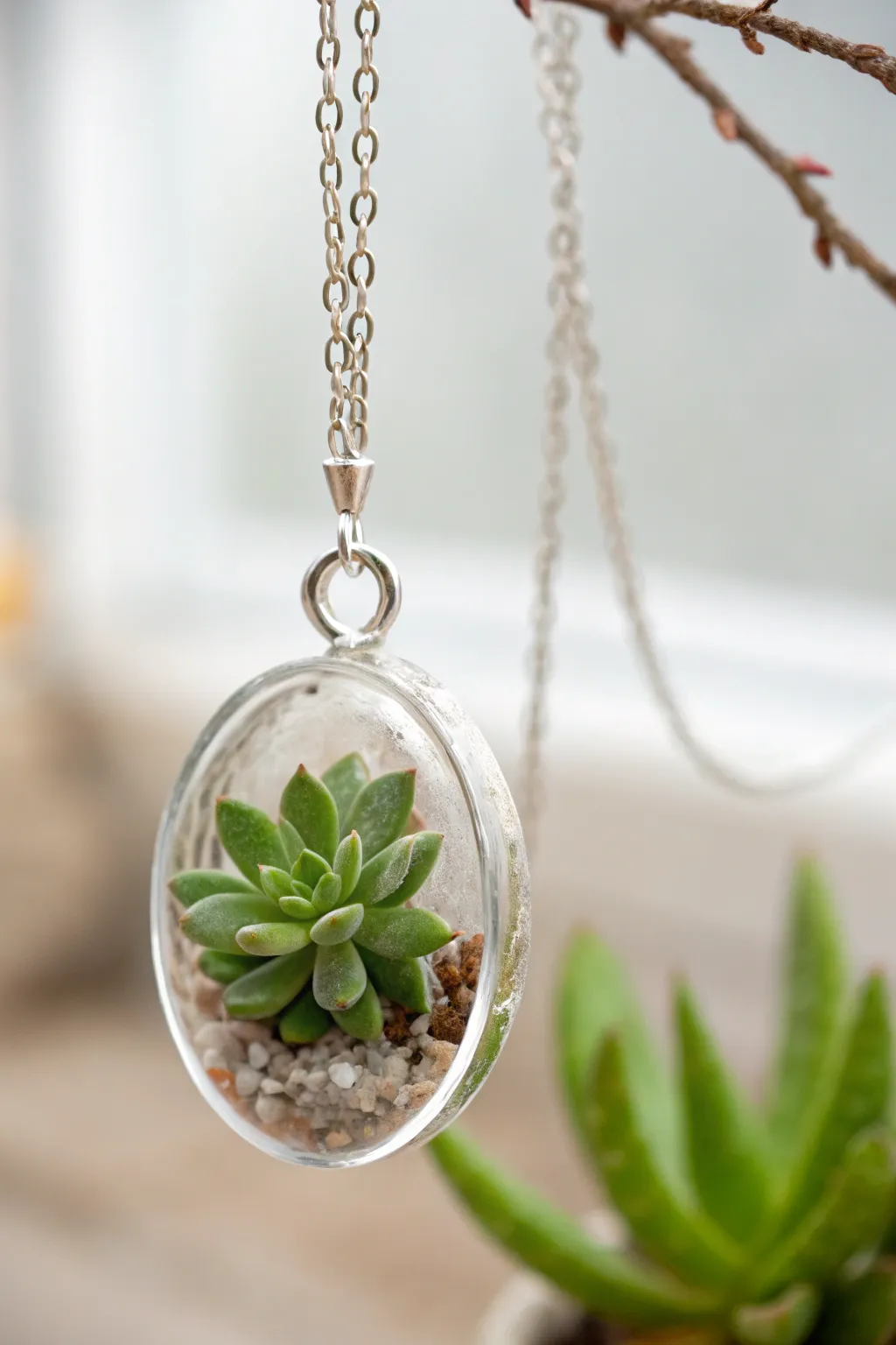 Carry a piece of nature with you: Exquisite tiny terrarium pendants that capture the essence of minimalist beauty.