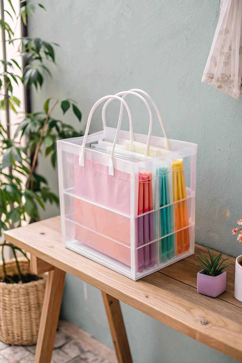 Effortless organization with a touch of elegance: Discover the beauty of clear storage solutions.