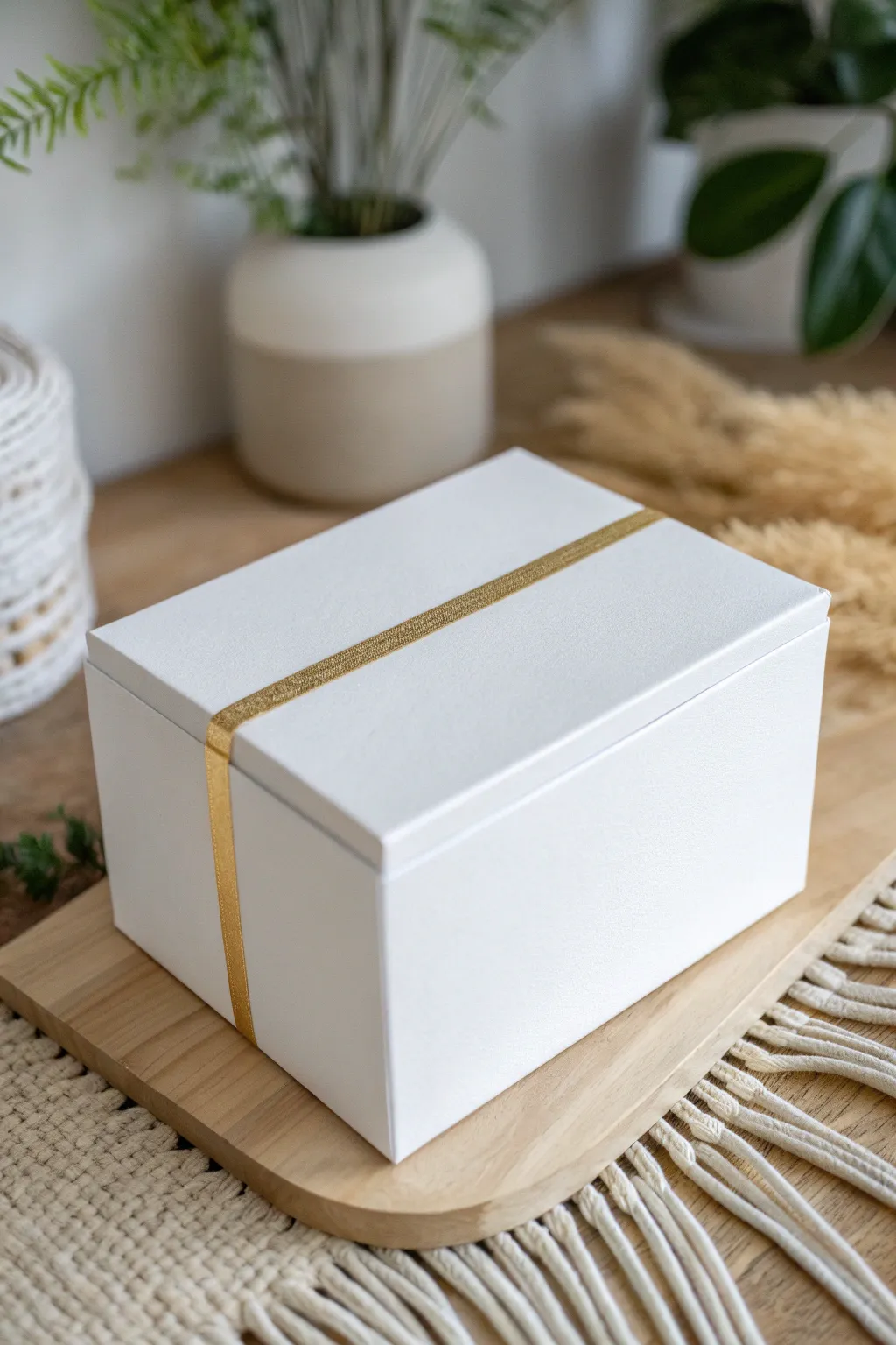 Embrace simplicity with a touch of elegance—this minimalist gift card box showcases the beauty of understated design.