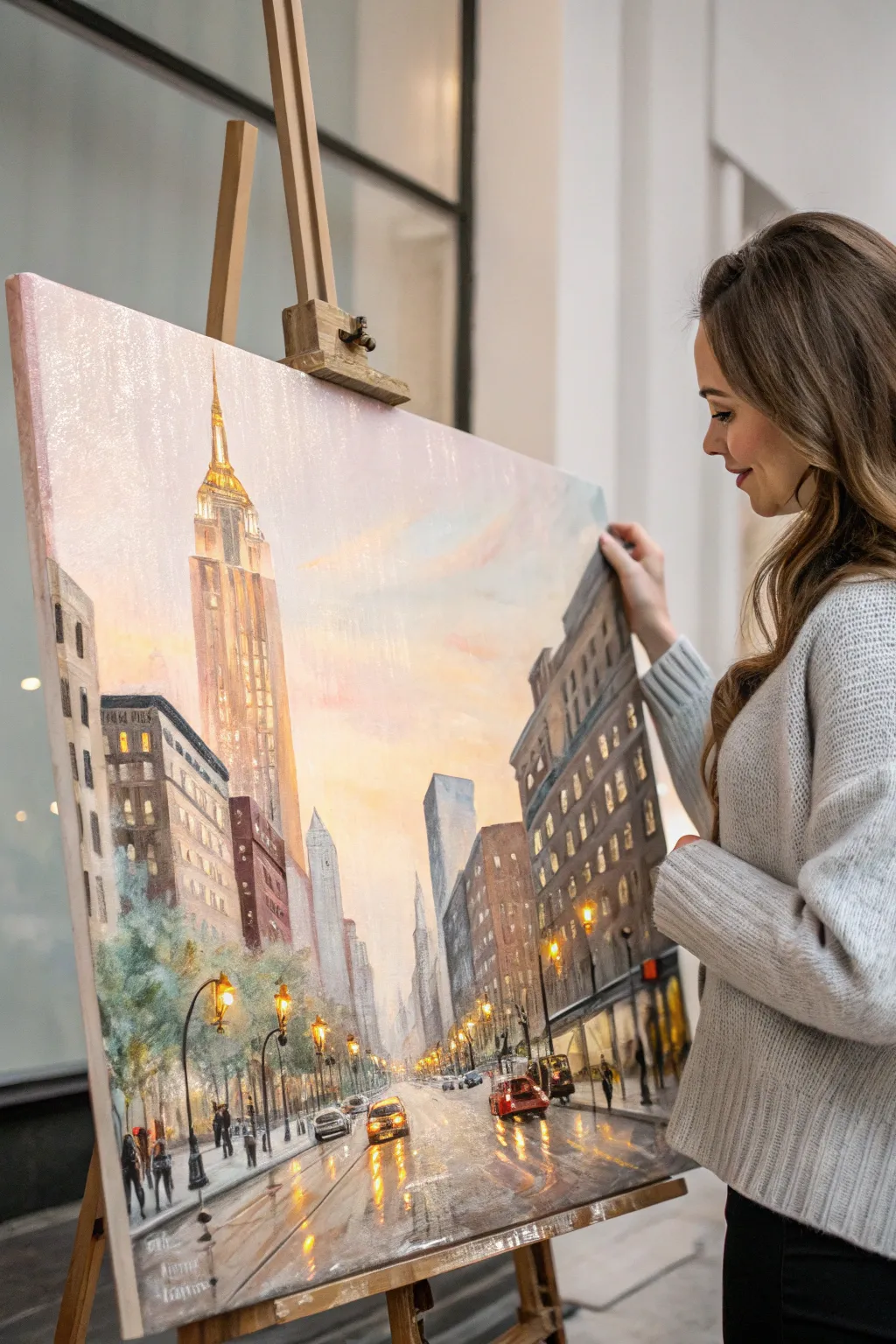 Illuminate your space with a touch of vibrant city life, where minimalist charm meets bohemian artistry.