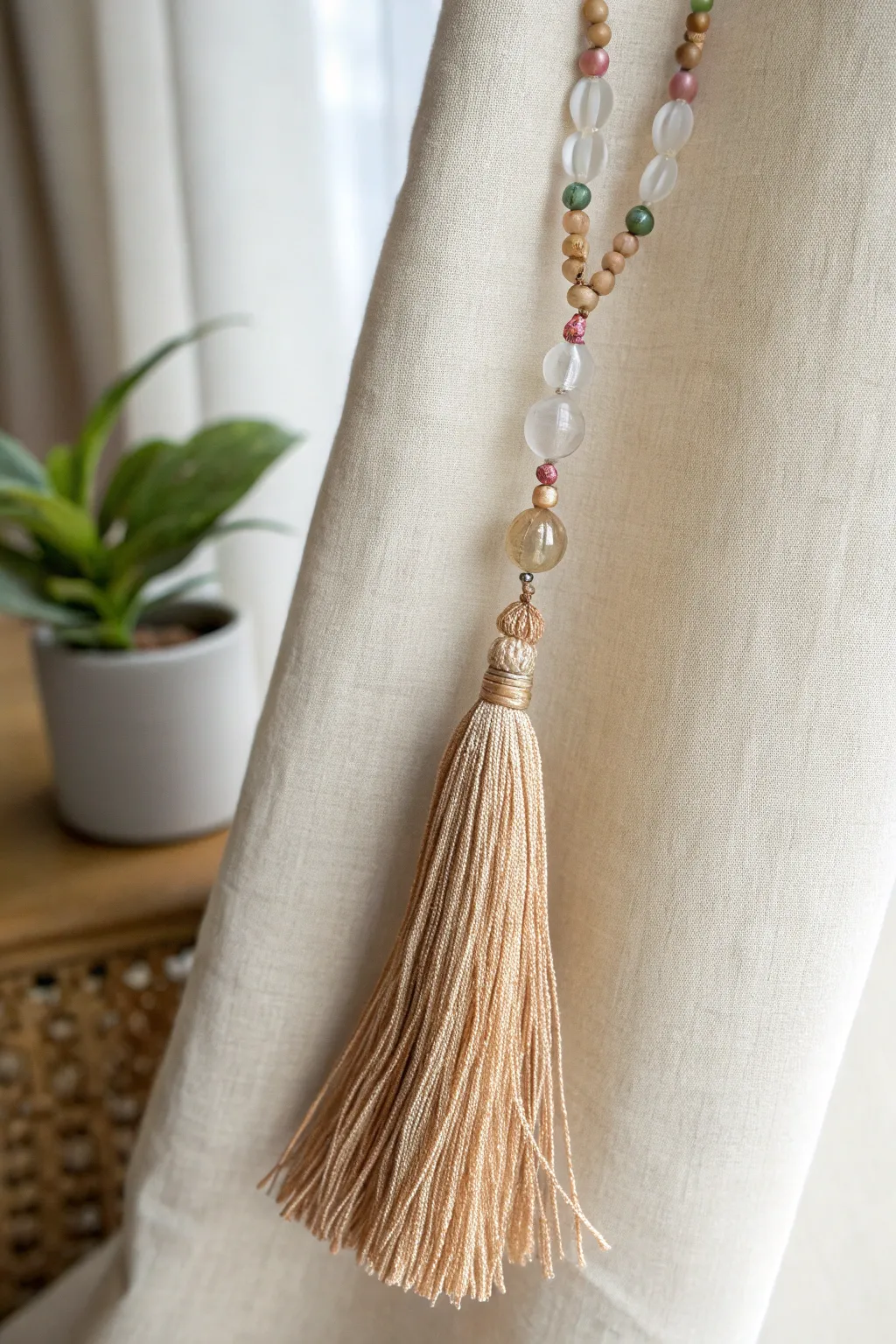 Elevate your style with the playful elegance of beaded tassels.