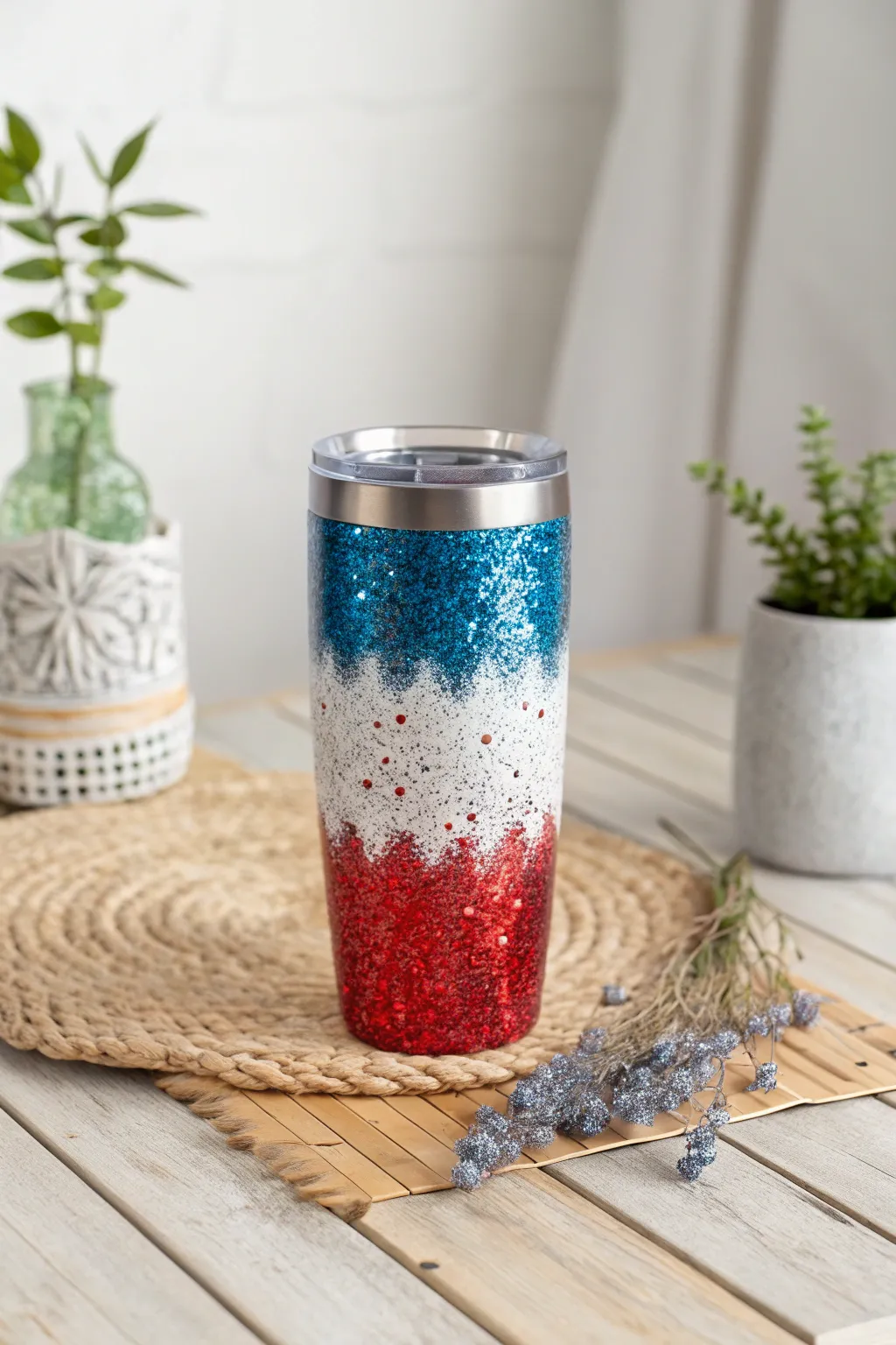 Celebrate in style with a touch of sparkle and patriotism!