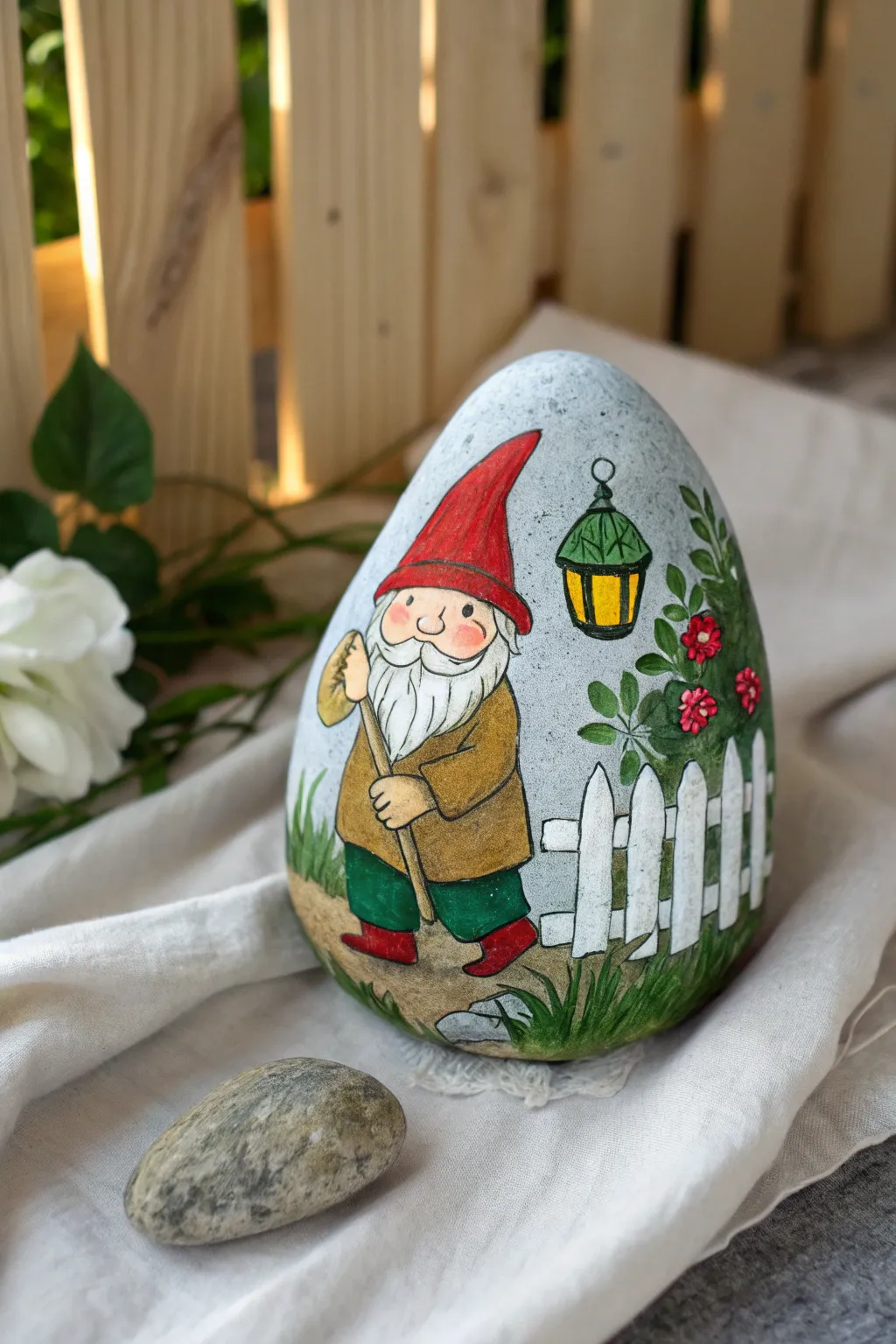 Transform your garden with charming gnome rock art and a touch of boho flair.