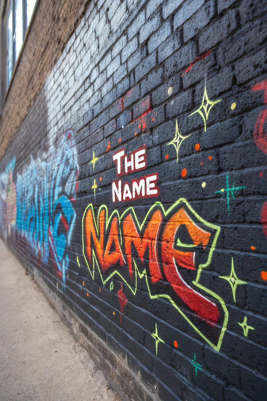 Craft a story of color and creativity with a graffiti collage masterpiece.