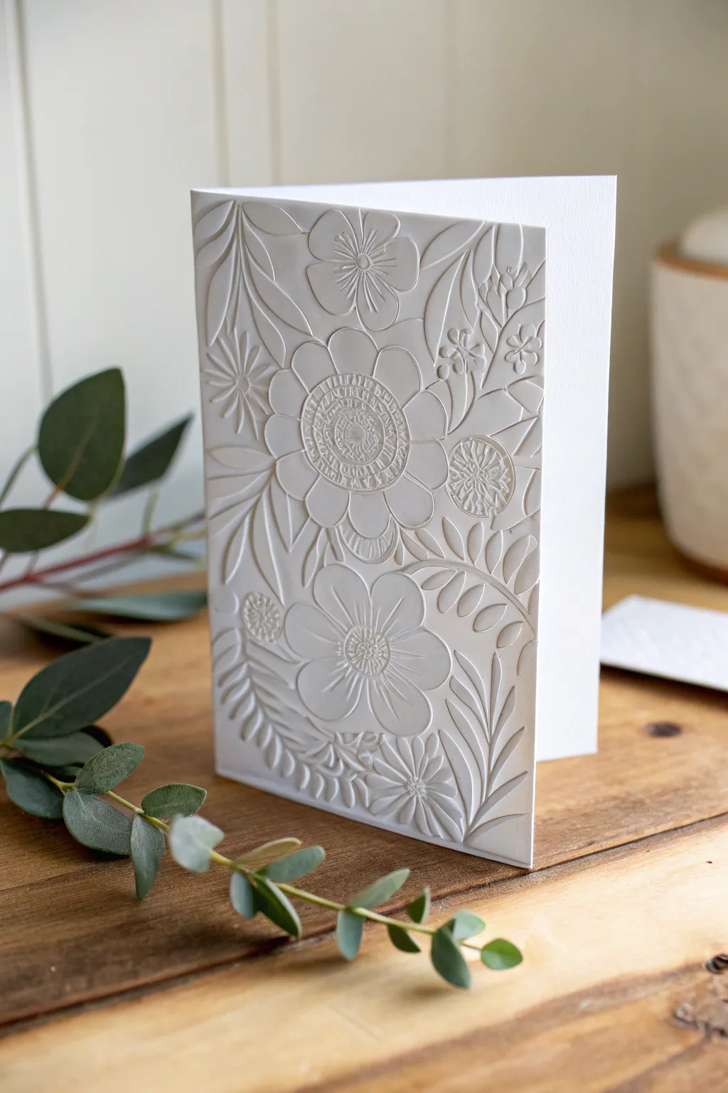 Embrace the elegance of monochrome magic with a minimalist greeting card design.