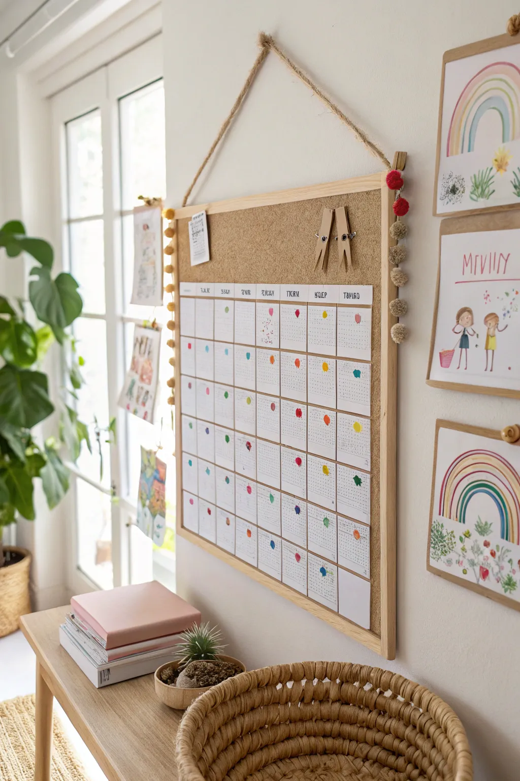 Transform your classroom with a stunning DIY cork board calendar that blends simplicity and creativity.