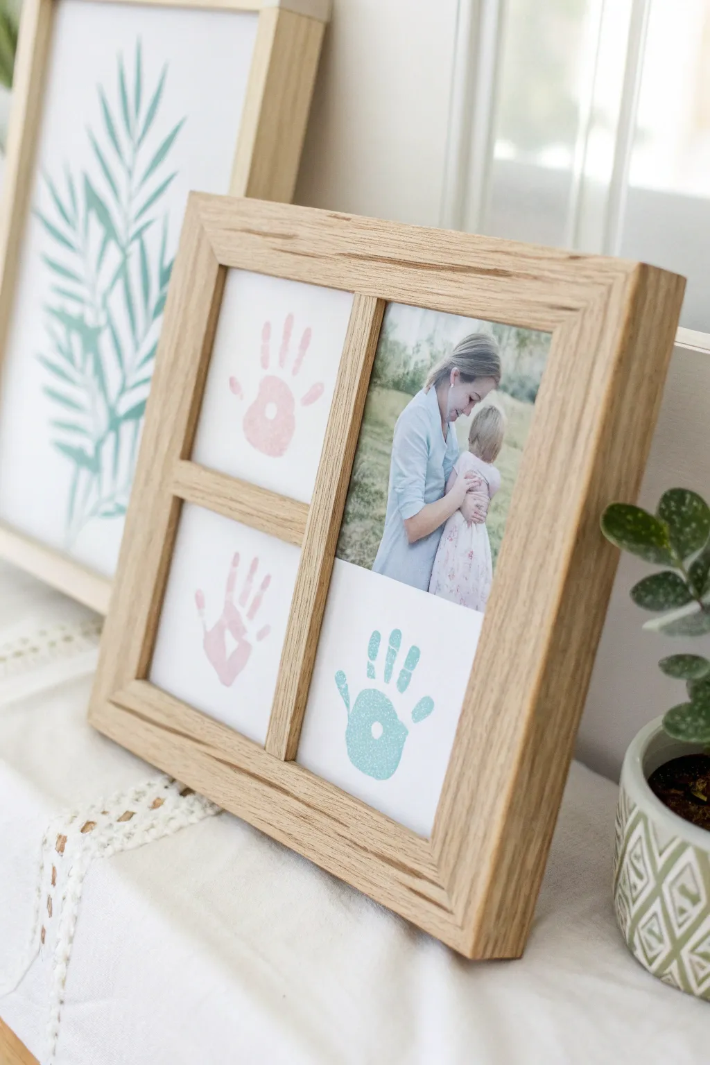 Capture love in every handprint with this charming DIY picture frame.