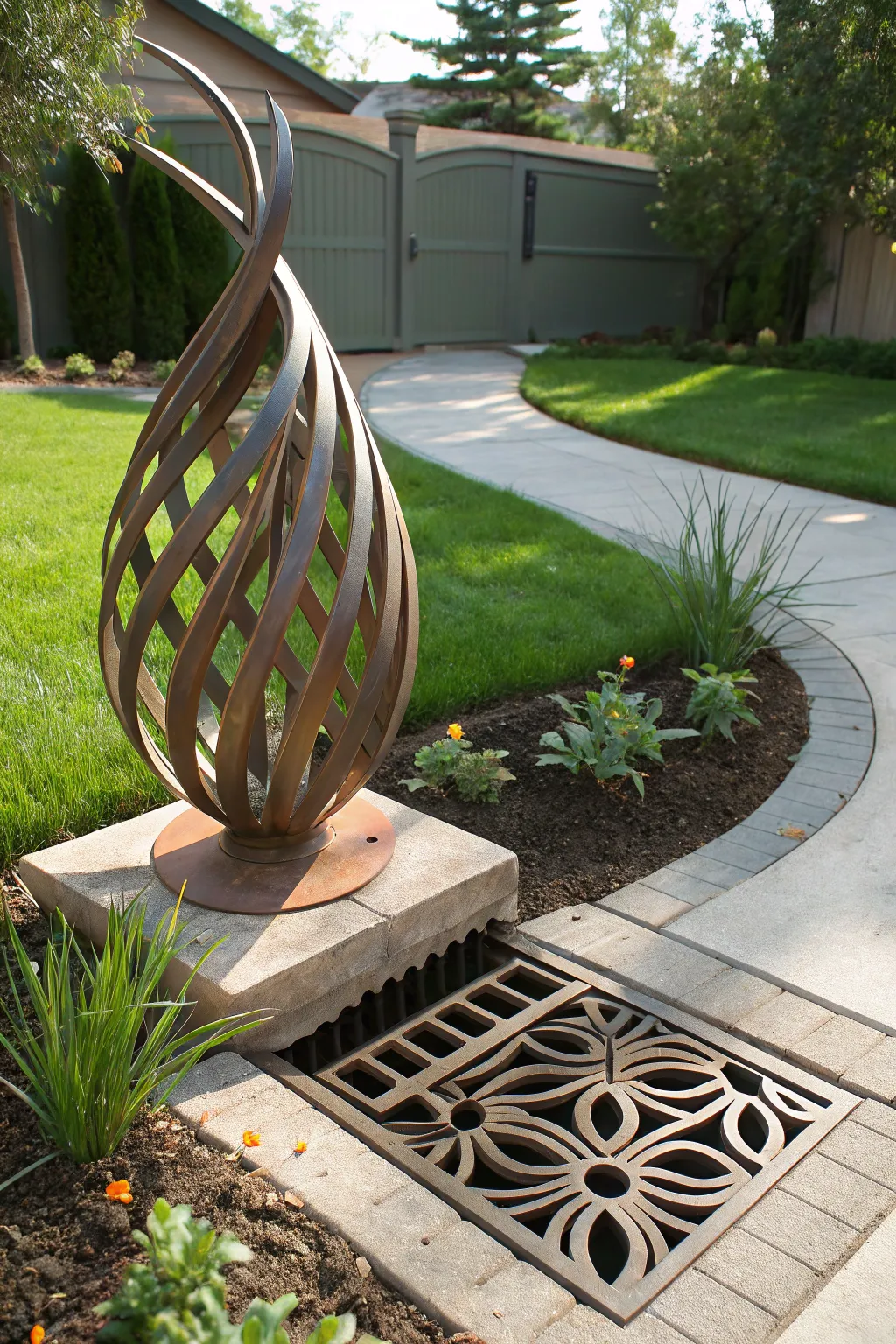 Transform your backyard with a sculptural masterpiece that elegantly conceals the ordinary.