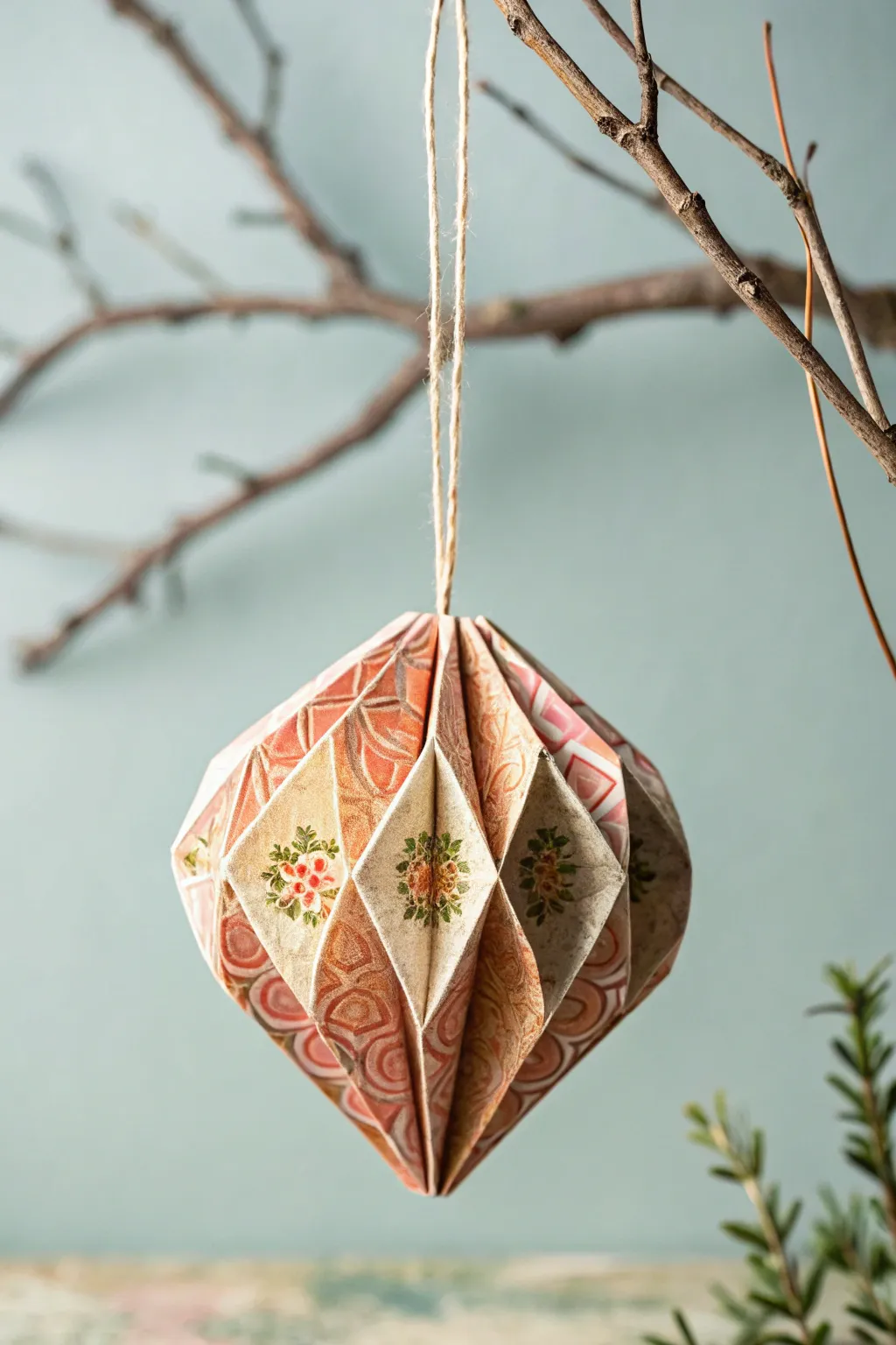Add a touch of vintage charm to your holiday decor with this retro paper ornament!