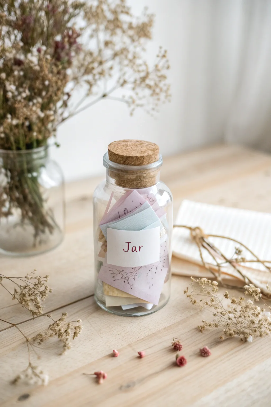 Capture cherished moments with a Surprise Memory Jar—an elegant keepsake filled with love.