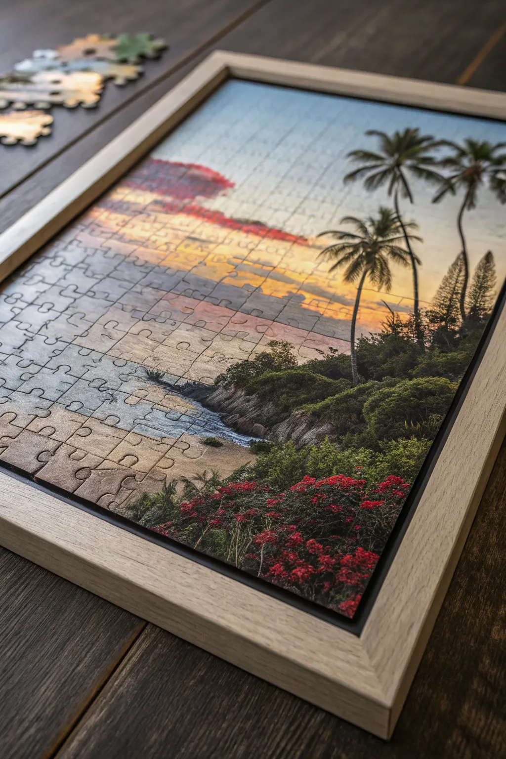 Elevate your puzzle game with a canvas backing for an artful finish.