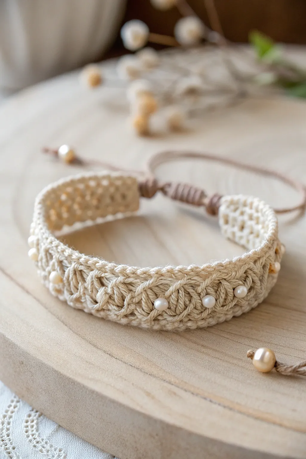 Elevate your style with handcrafted knitted jewelry – where minimalism meets boho charm.