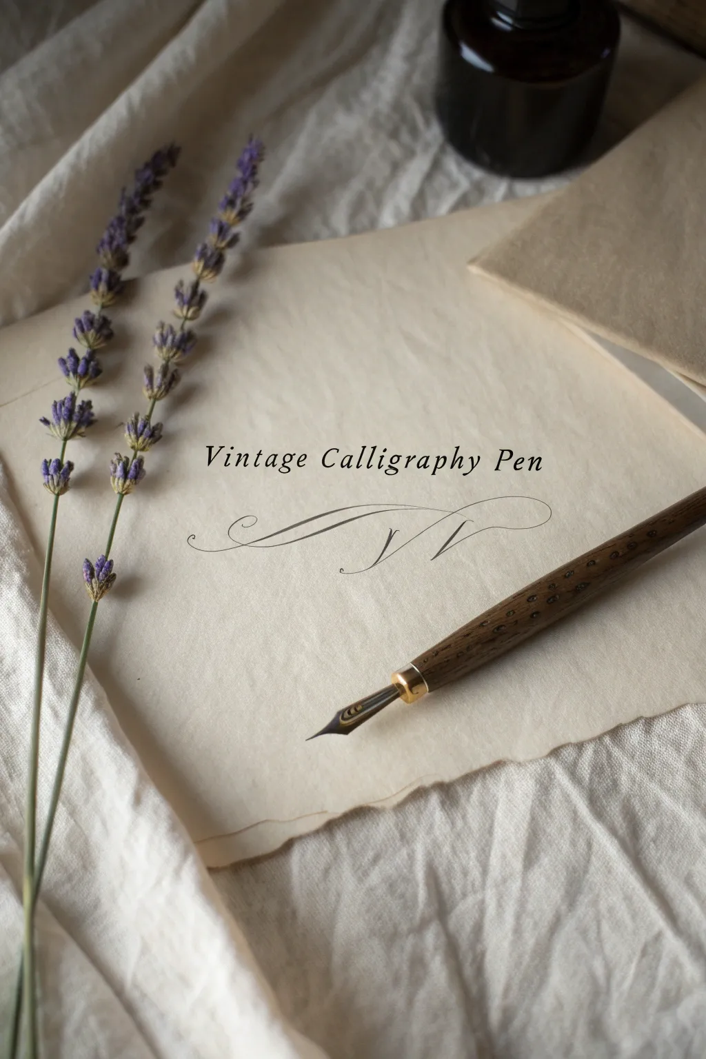 Embrace the timeless elegance of vintage calligraphy, where art meets history.