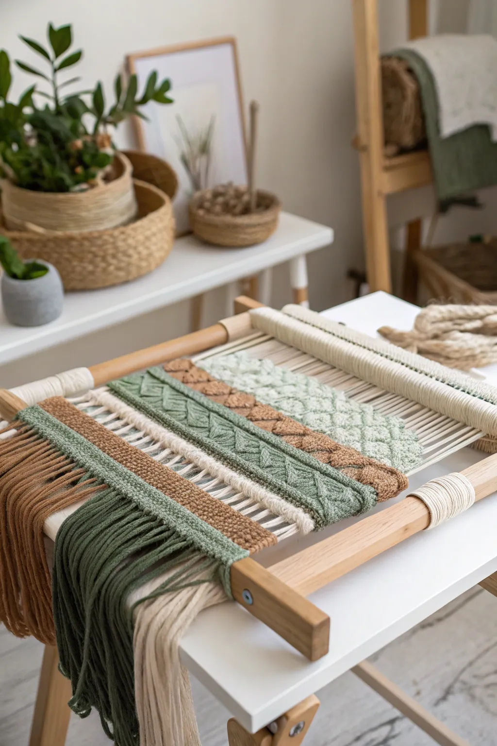 Embrace sustainability with style: Discover the art of weaving with recycled materials.
