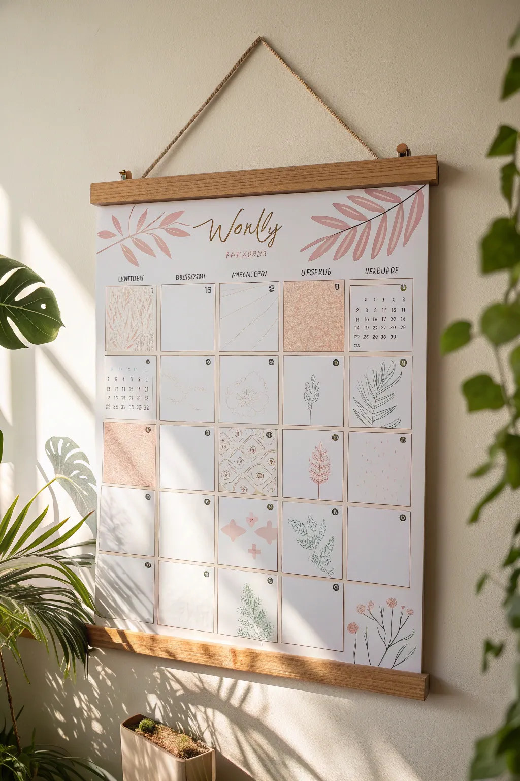 Transform your March with weekly themed inspirations on a beautifully crafted minimalist calendar.
