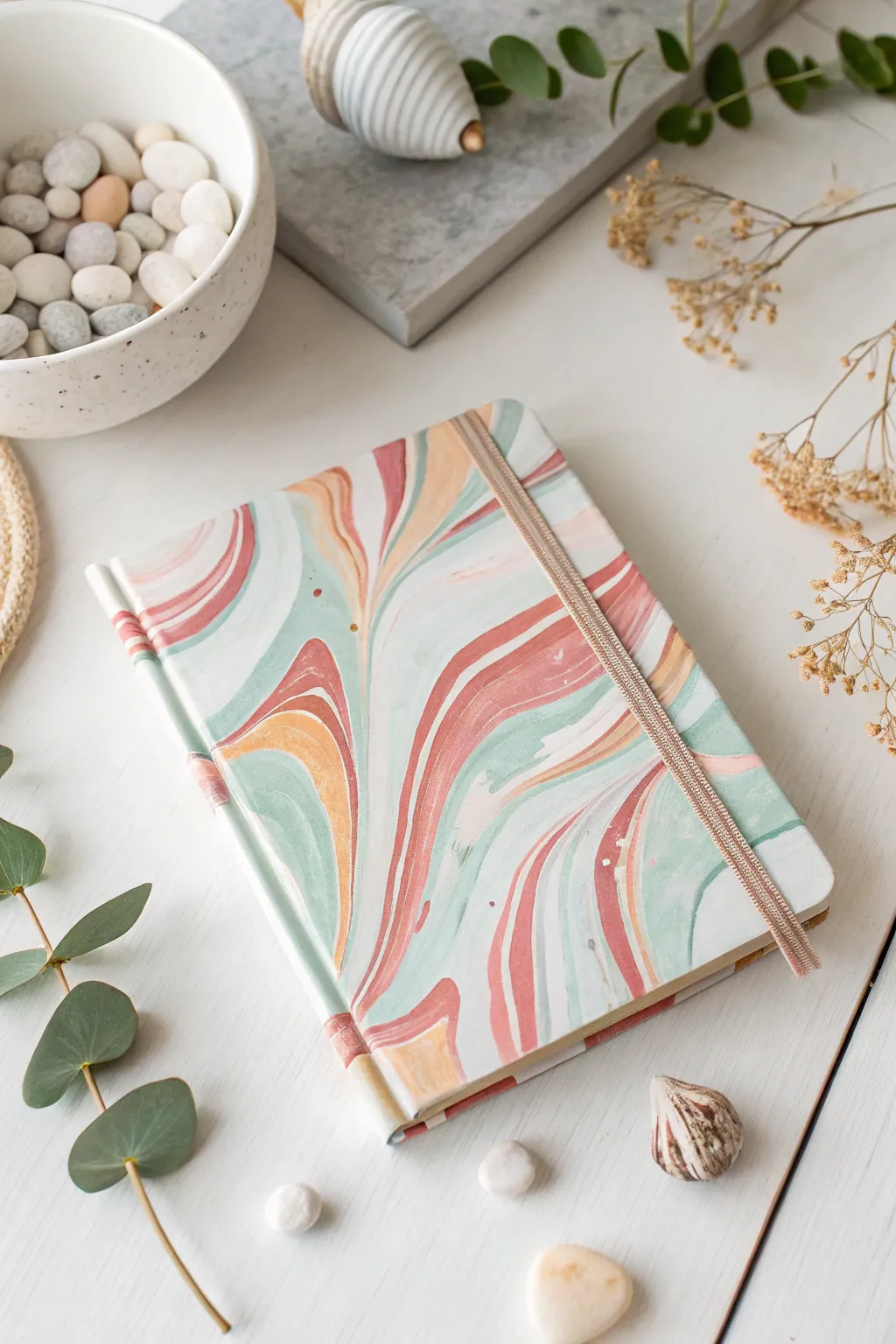 Transform your journal into a work of art with the enchanting beauty of melted crayons.